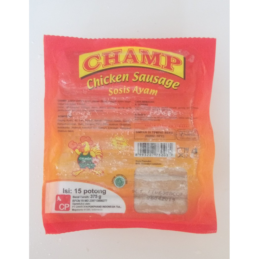 

Champ Sosis Ayam isi 15 pcs 375 gr