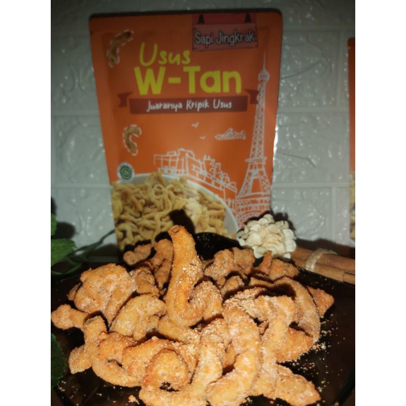 KERIPIK USUS KRISPY / USUS W-TAN JUARANYA KERIPIK USUS FREE PACKING BUBBLEWRAP