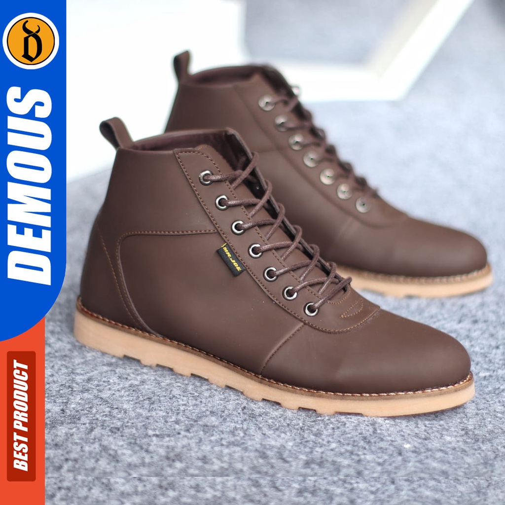 Sepatu Formal Pria Sepatu Casual Pria Kulit Pu Tali Sepatu Pantofel Kerja Kantor Kuliah Kondangan Sepatu Hitam Pria DEMOUS BARA