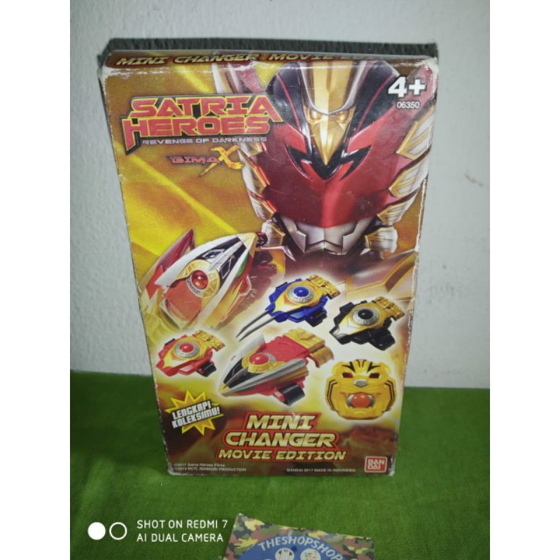 Satria Heroes Bima X Mini Changer Movie Edition Bandai Original