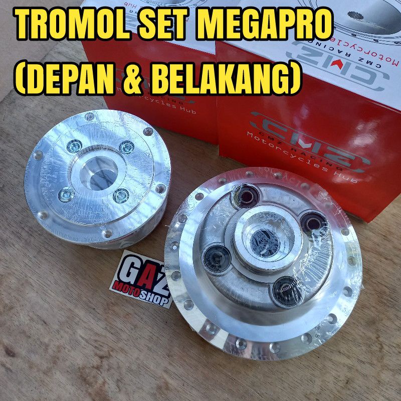 Tromol Megapro Set Depan Belakang RI Teromol Mega Pro Hiu MP Primus GL