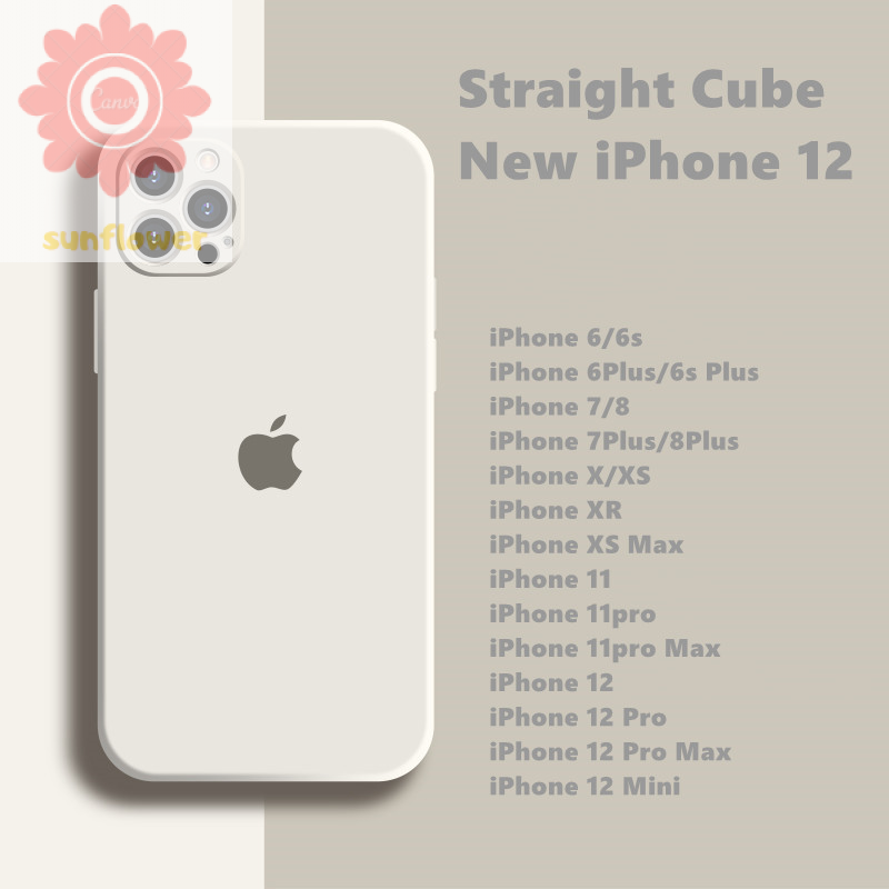 Straight Cube Case iPhone 12 11 7 8 6 6s Plus iPhone X XR