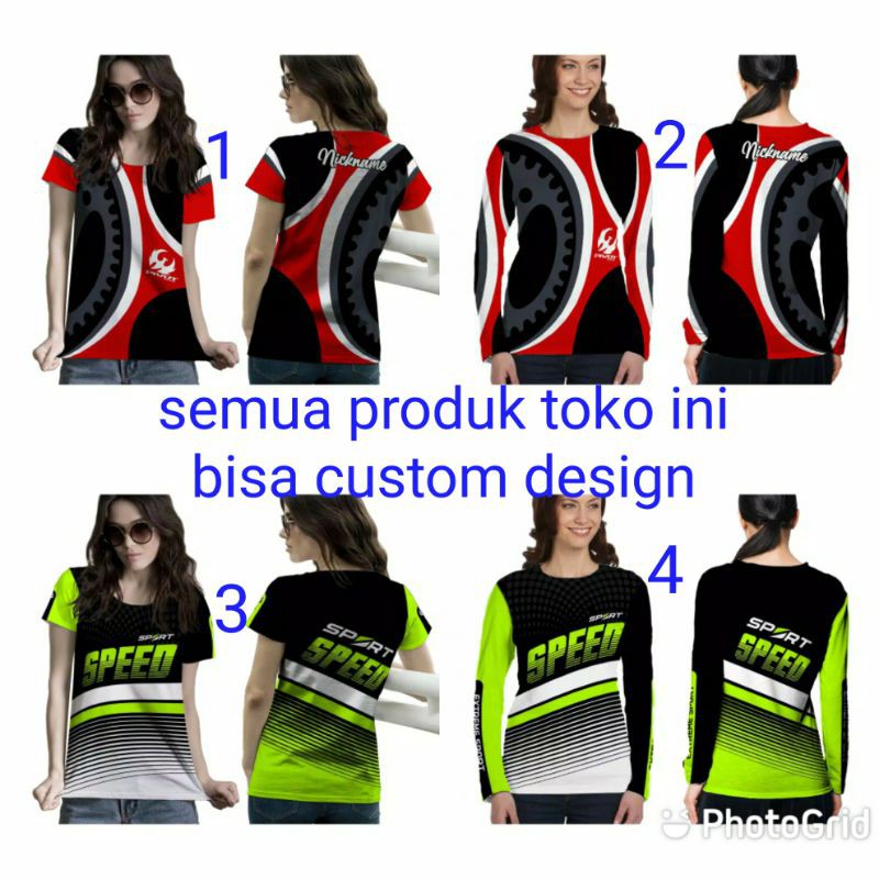 Baju Sepeda Kaos Jersey Gowes Mountain Bike Road Bike MTB Full Print