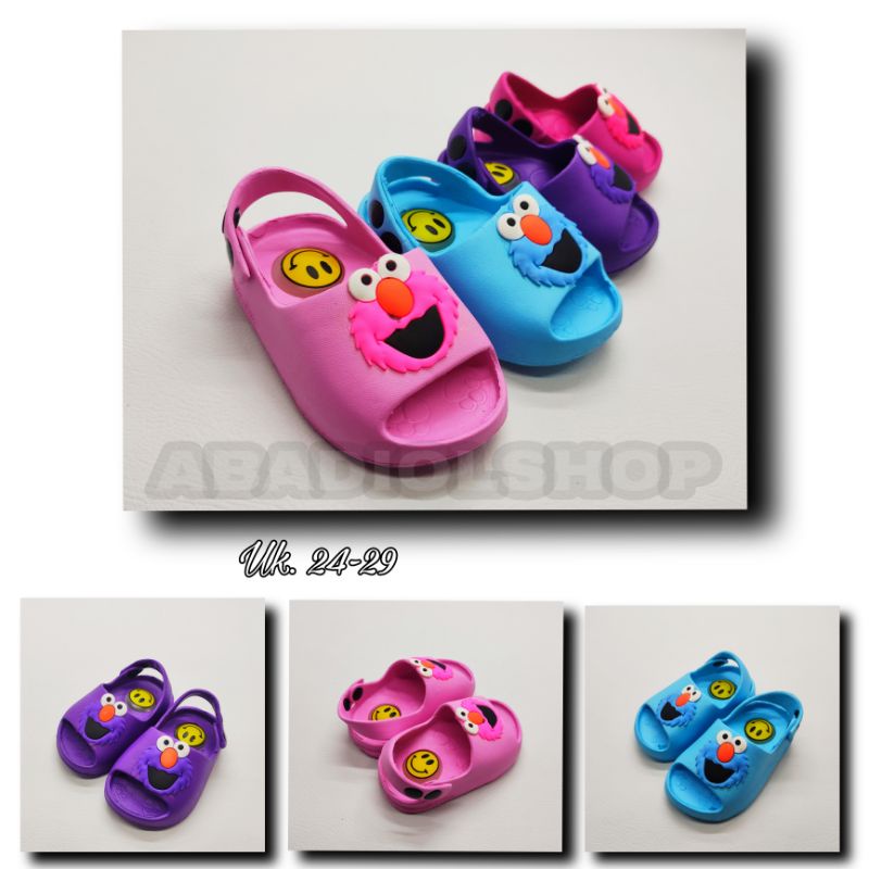 SANDAL BAIM ANAK MOTIF ELMO BERBUNYI CITT...CITT.. TERBARU / SANDAL ANAK TALI BELAKANG WUCU / SANITA / YUTU 725D BERBUNYI CITT..CITT/ SANDAL SLIP ON ANAK / SANDAL CASUAL ANAK-ANAK / SANDAL ANAK LANDAL JEPIT / SANDAL CASUAL ANAK / SANDAL KOKOP / SLIP ON