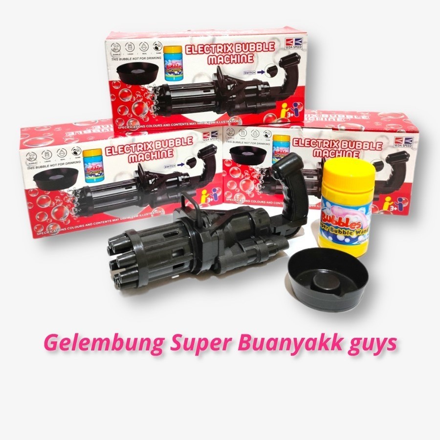 Mainan Gelembung Sabun Pistol / bubble gun pistol