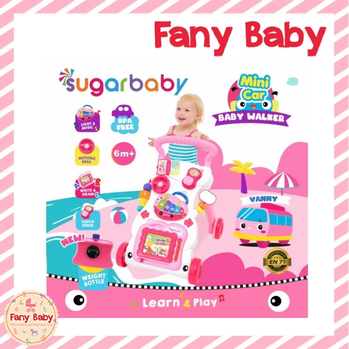 SUGAR BABY MINI CAR PUSH  WALKER