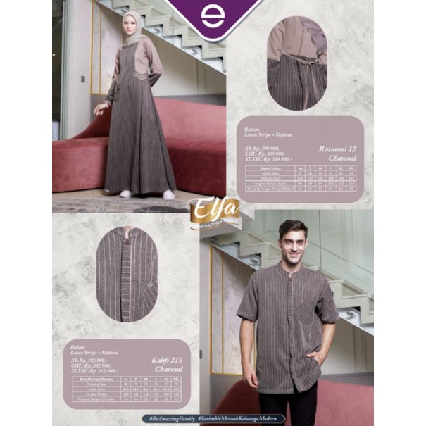 GAMIS DAN KOKO • COUPLE 143 CHARCOAL • ETHICA