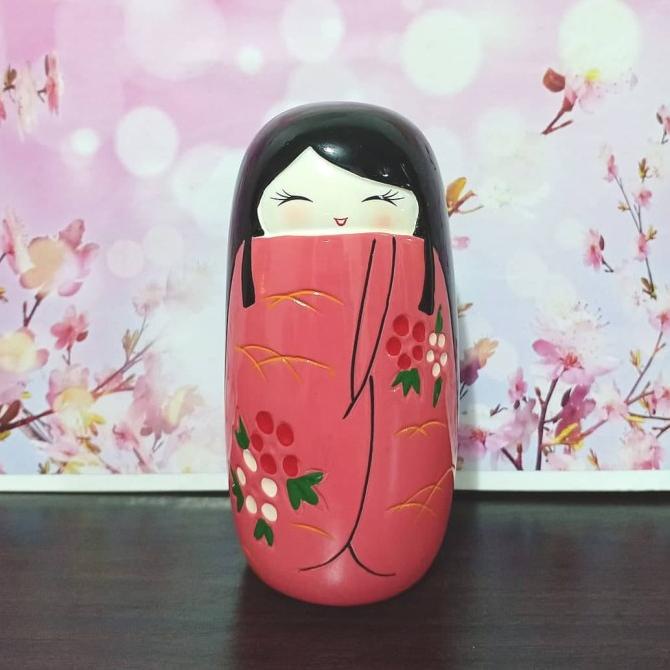 KOKESHI KAYU DOLL /KOKESHI JEPANG /BONEKA KAYU JEPANG
