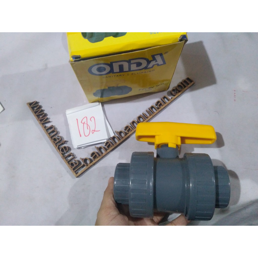 Jual True Union Ball Valve Inch Onda Stopkran Water Mur Moor