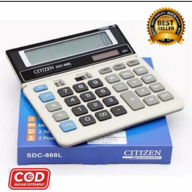 Kalkulator Citizen SDC 868 L Kalkulator 12 Digit