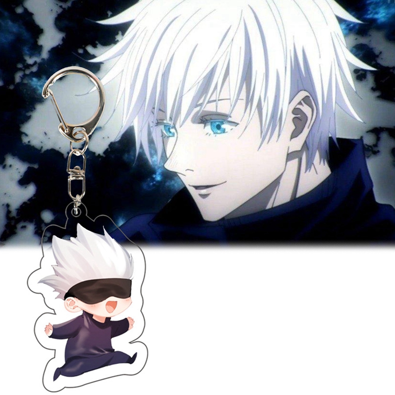 1pc Gantungan Kunci Desain Kartun Jujutsu Kaisen Lucu