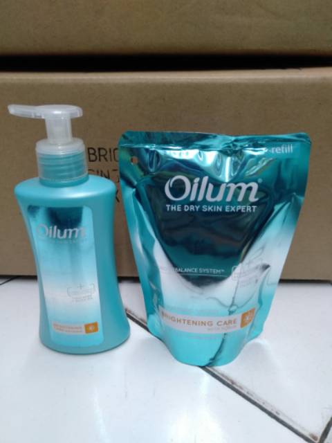 Oilum Body Wash Botol 210ml  Free Reffil 175ml (Beli 1 Gratis 1)