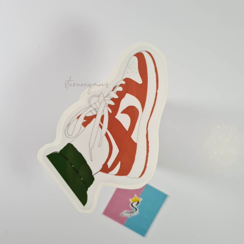 

[Sticker/ Stiker Vinyl Glossy Sneakers] – [Air Jordan Low Gym Salmon] by #sternonymous