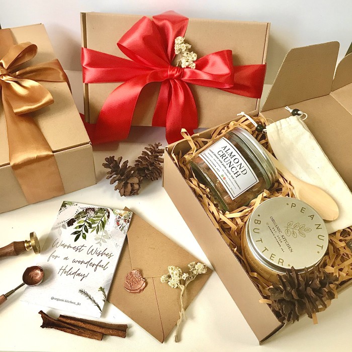 

Bf31Gf Gift Box Holiday Hampers - Vegan & Healthy, Dengan Surat - Double Crunch, Natal Gdf601