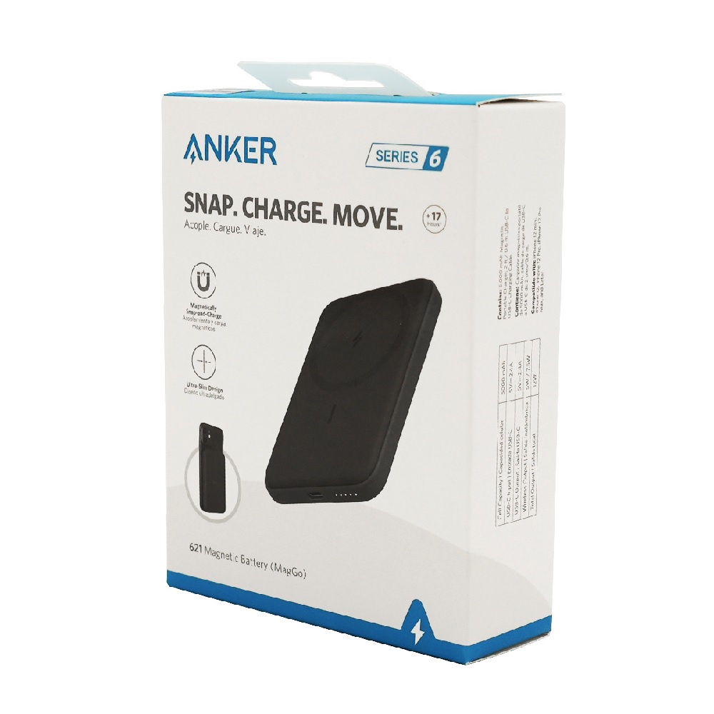 ANKER A1610 - 621 Magnetic Battery MagGo for iPh 12-13 Series - Powerbank MagGo 5000mAh Terbaru dari Anker