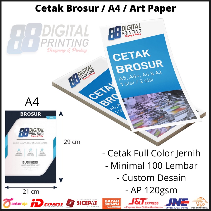 

(A4) Cetak Brosur Murah / Brosur Art Paper / Brosur Kilat