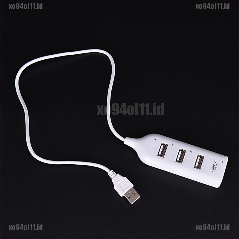 【XO+COD】Hot USB 2.0 High Speed 4 Port Splitter Hub Adapter For PC Computer Laptop HG