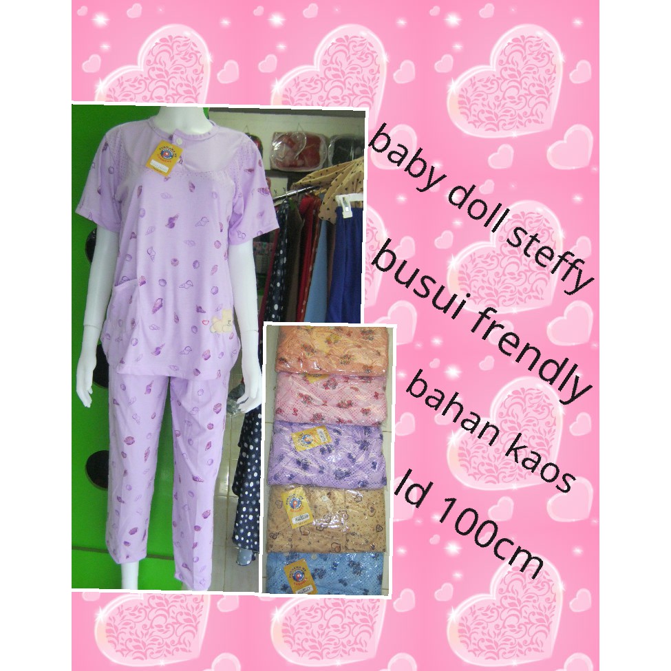 Baju Tidur Wanita Cp Babydoll Kaos Busui Murah Shopee 