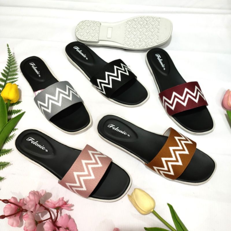 sandal wanita rajut import terbaru Felonie Wi 01. sandal wanita murah.