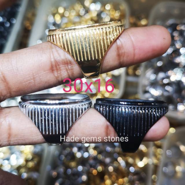 Ring emban titanium super kualitas model pandan