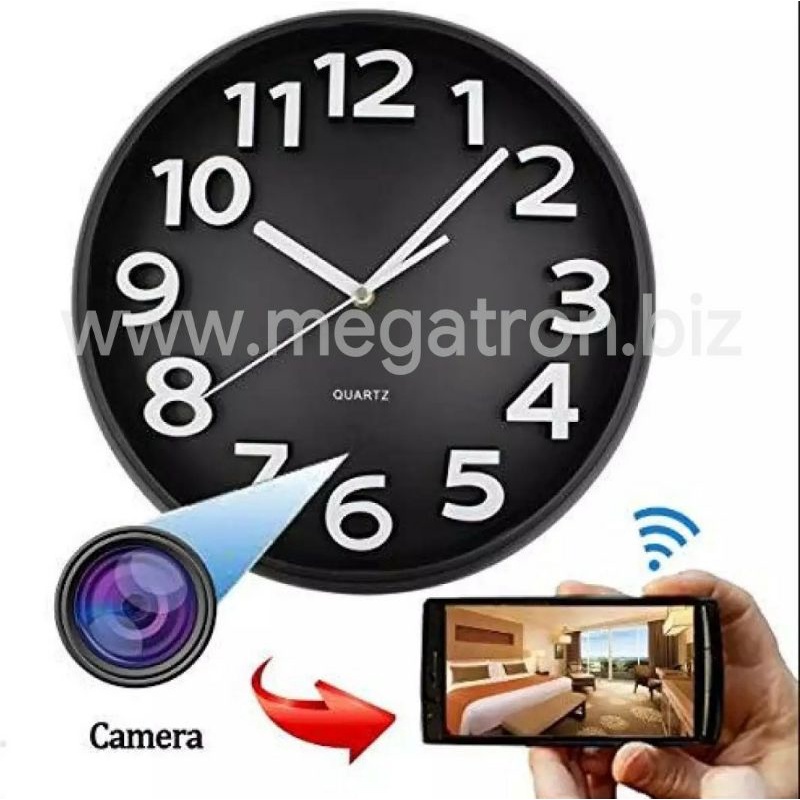 Wall-clock Wifi Spy Camera (model jam dinding) - Pantau Live dari Jarak Jauh lewat HP - support iOS/Android