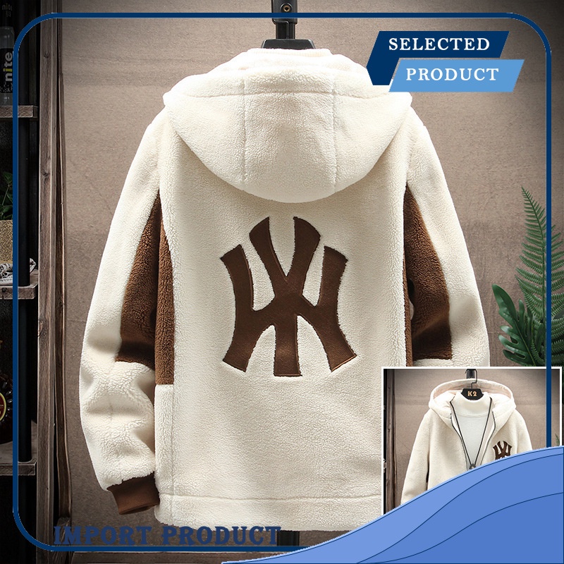 Jackets Men's cashmere coat Hooded Coat men's cashmere coat men's lamb wool coat men's thickened jac