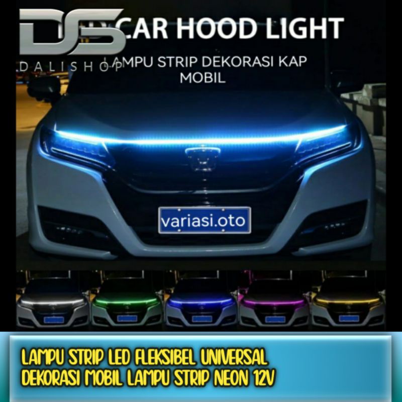 LAMPU STRIP LED FLEKSIBEL UNIVERSAL DEKORASI MOBIL LAMPU STRIP NEON 12V