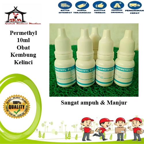 PERMETHYL 5% 10 ML - Obat Anti Bioat Kembung Kelinci