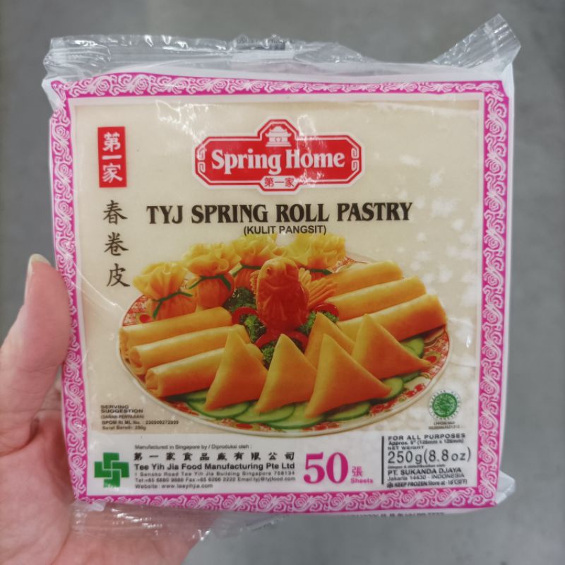 

KULIT LUMPIA / KULIT PANGSIT / SPRING HOME TYJ KECIL ISI 50 LEMBAR