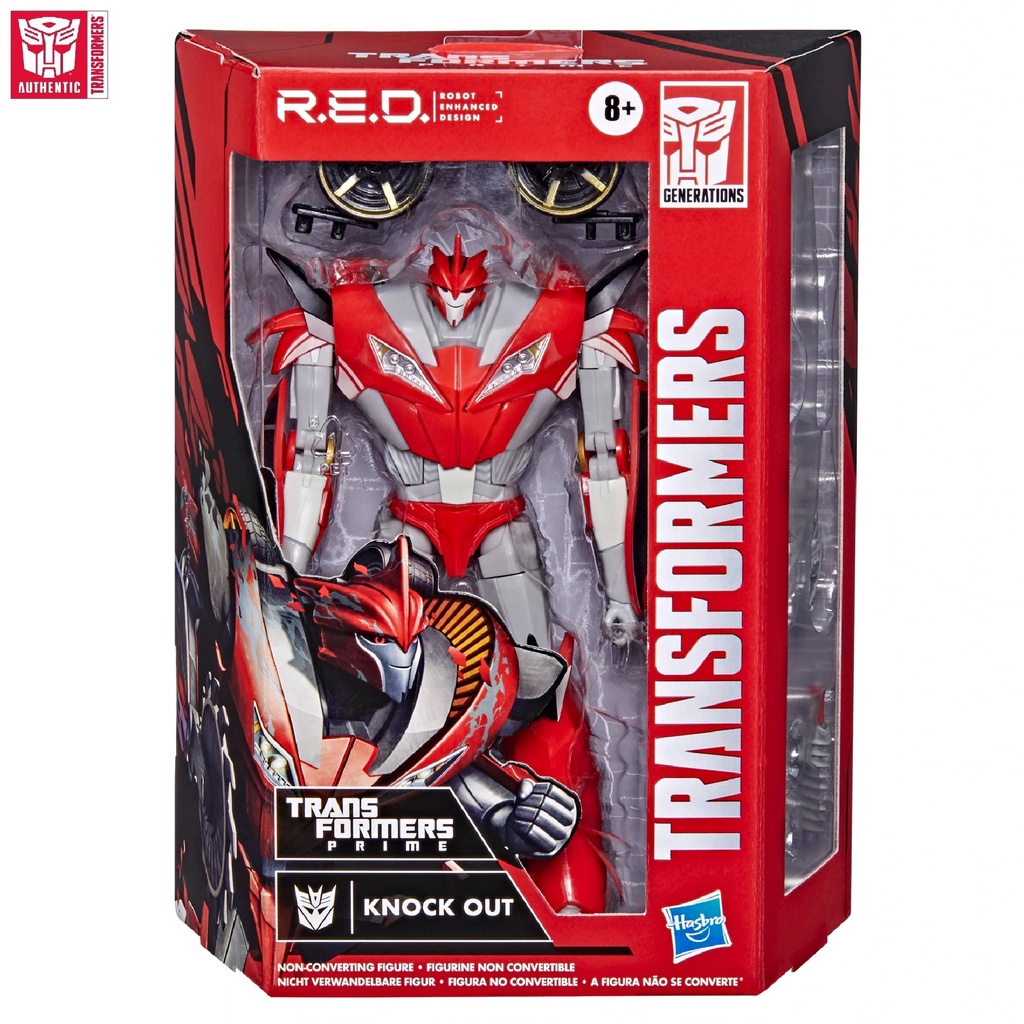 TRANSFORMERS Robot Enhanced Design RED Prime Knock Out Action Figure