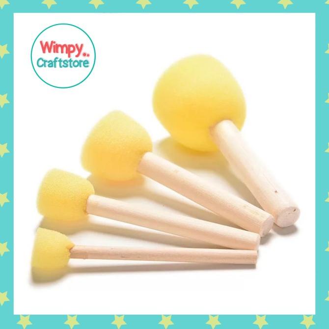 Sponge Brush Kuas Sponge Kuas Cat Alat Spons Lukis wimp11 Kualitas Baik