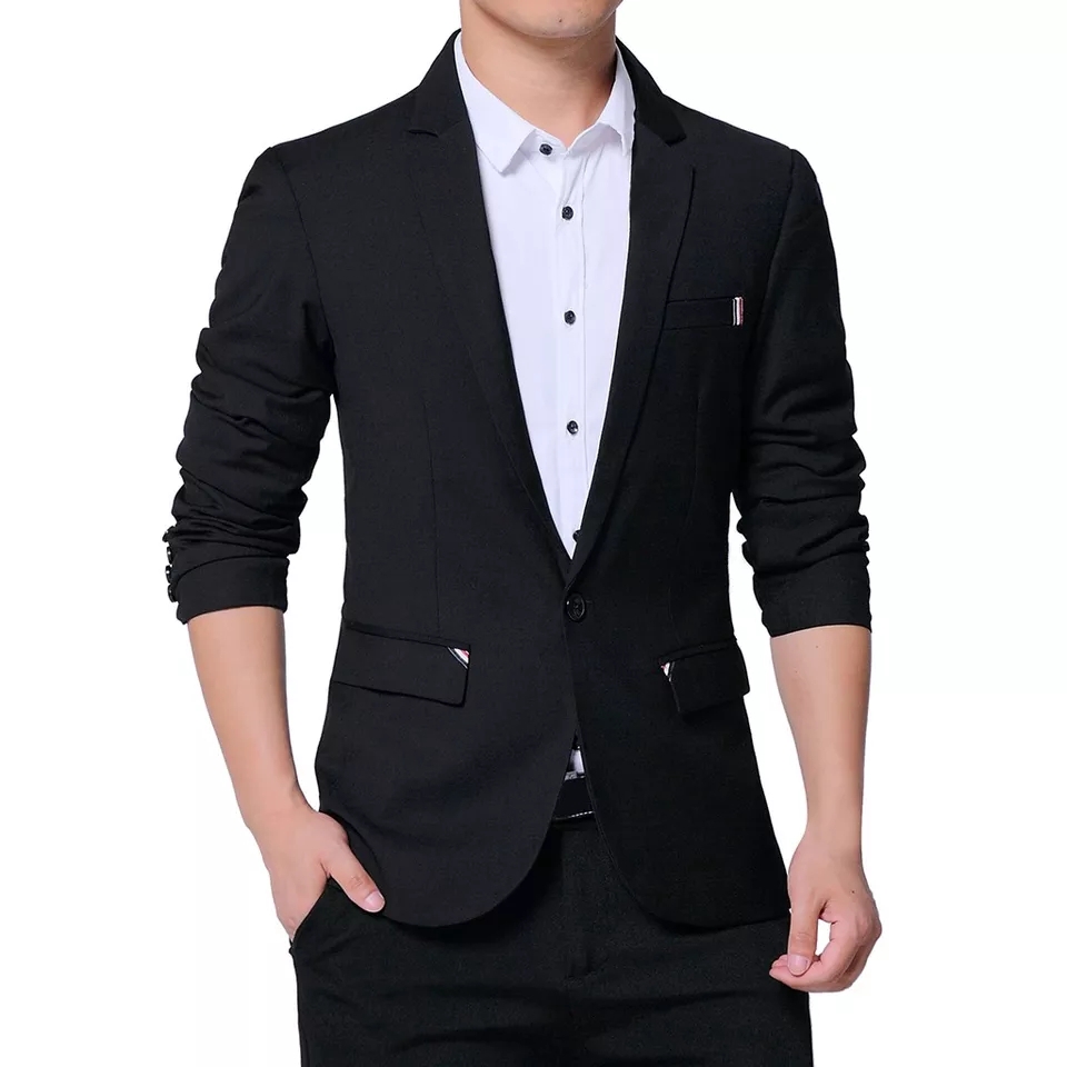 [JAS BLAZER JASTIN SC]Jas Blazer Pria Katun