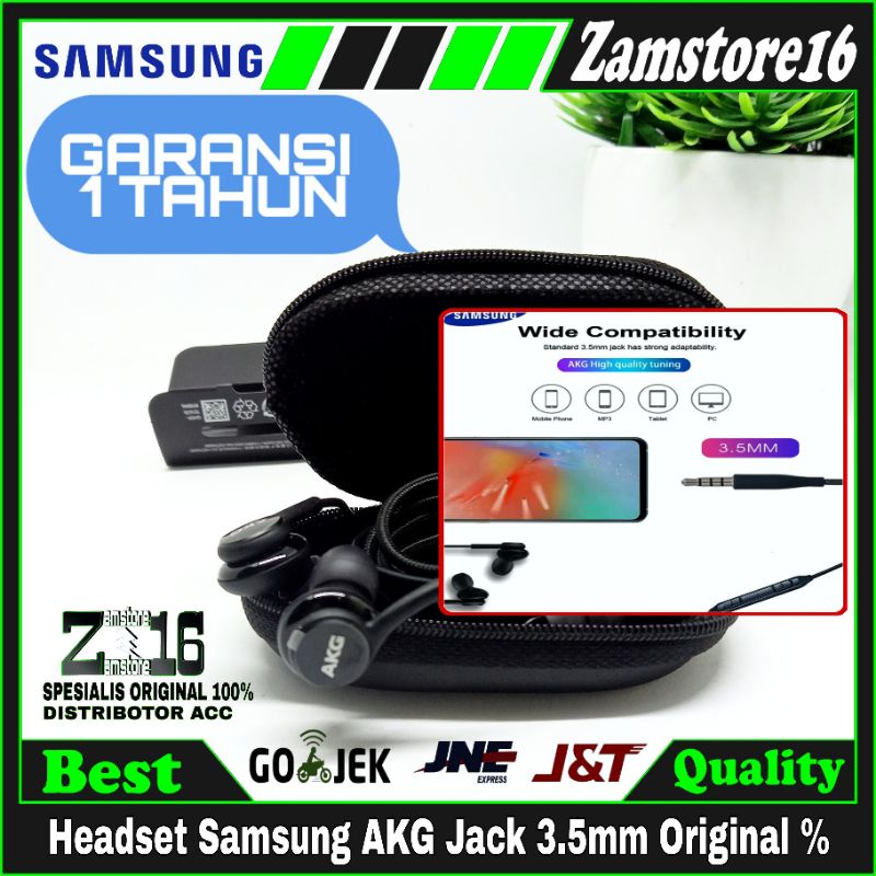 Original 100 Headset Samsung Galaxy Akg Jack 3 5mm In Ear Super Bass For S8 S8 S9 S9 Plus Note 8 9 S10 10 Hedset Shopee Indonesia