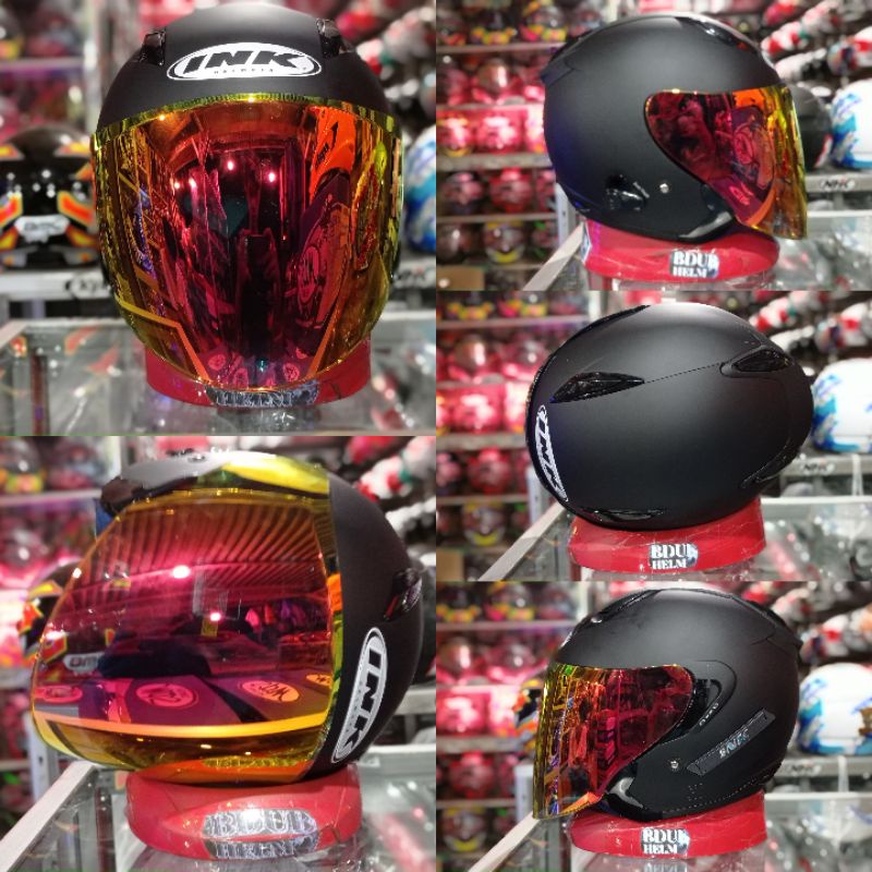Helm INK METRO 2 Solid polos 2 visor original 100% original SNI-DOT-H-v-red/blue3