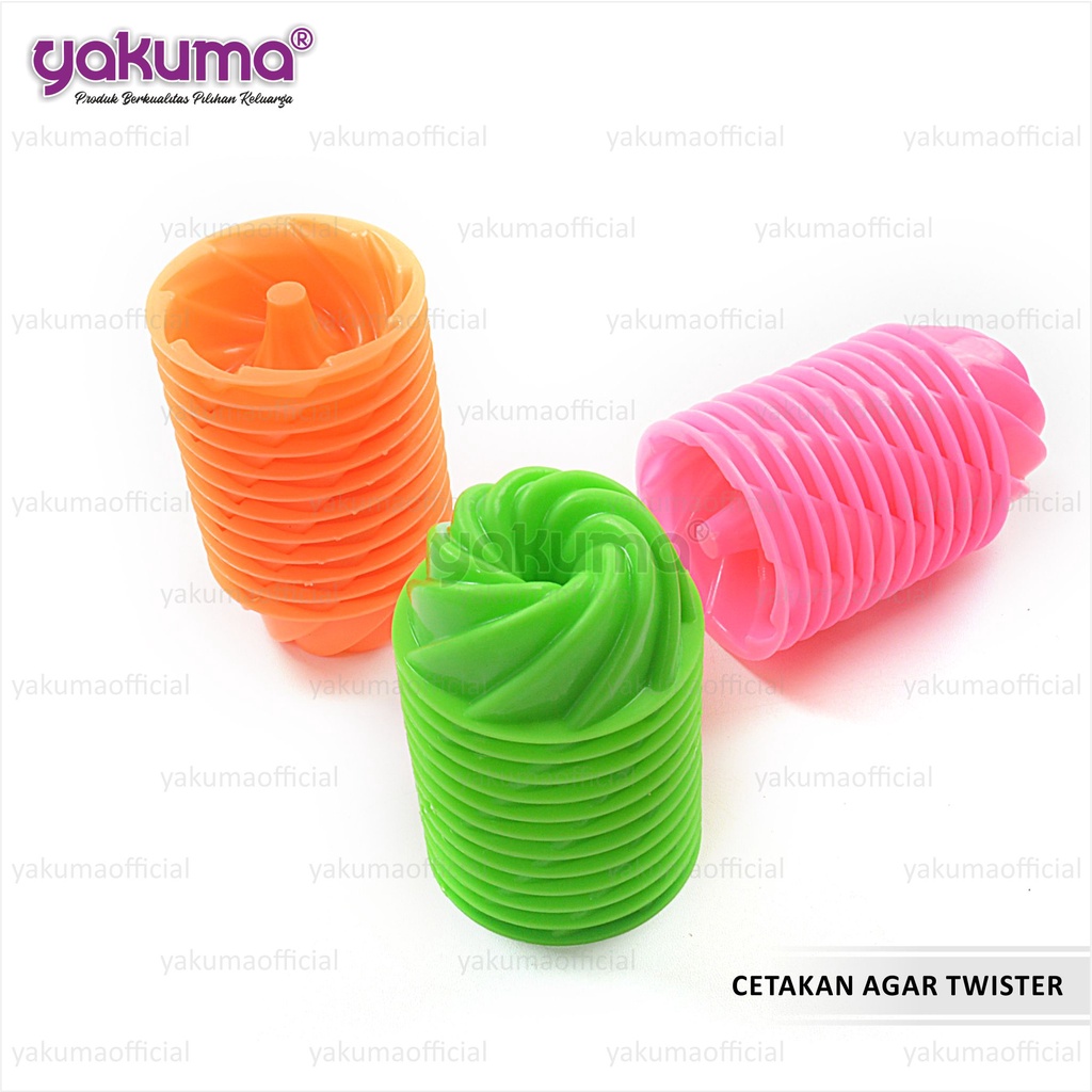 CETAKAN AGAR / JELLY / PUDING / COKLAT TWISTER (12 PCS)