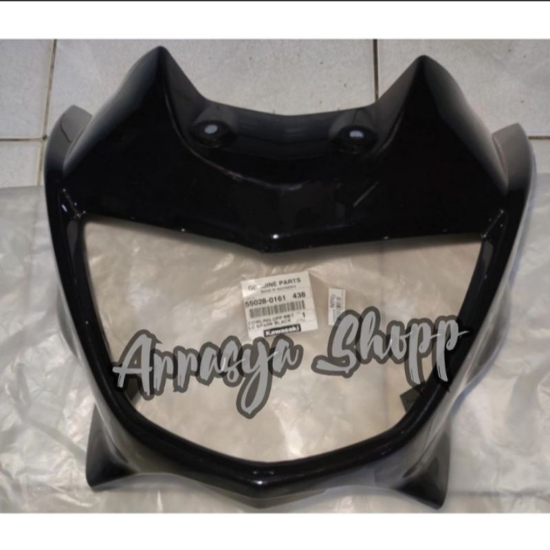 Barong batok kepala lampu depan ninja R dan SS Hitam original