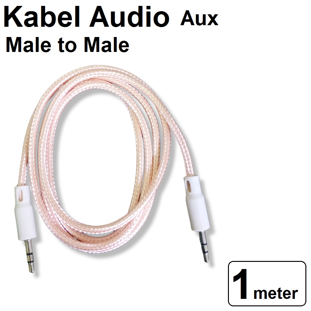 Kabel Audio Aux 3.5mm 1 Meter