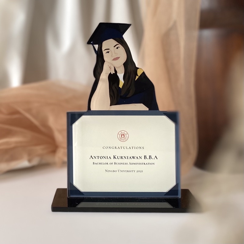 

Akrilik Plakat Print with Custom Illustration (Graduation Gift)