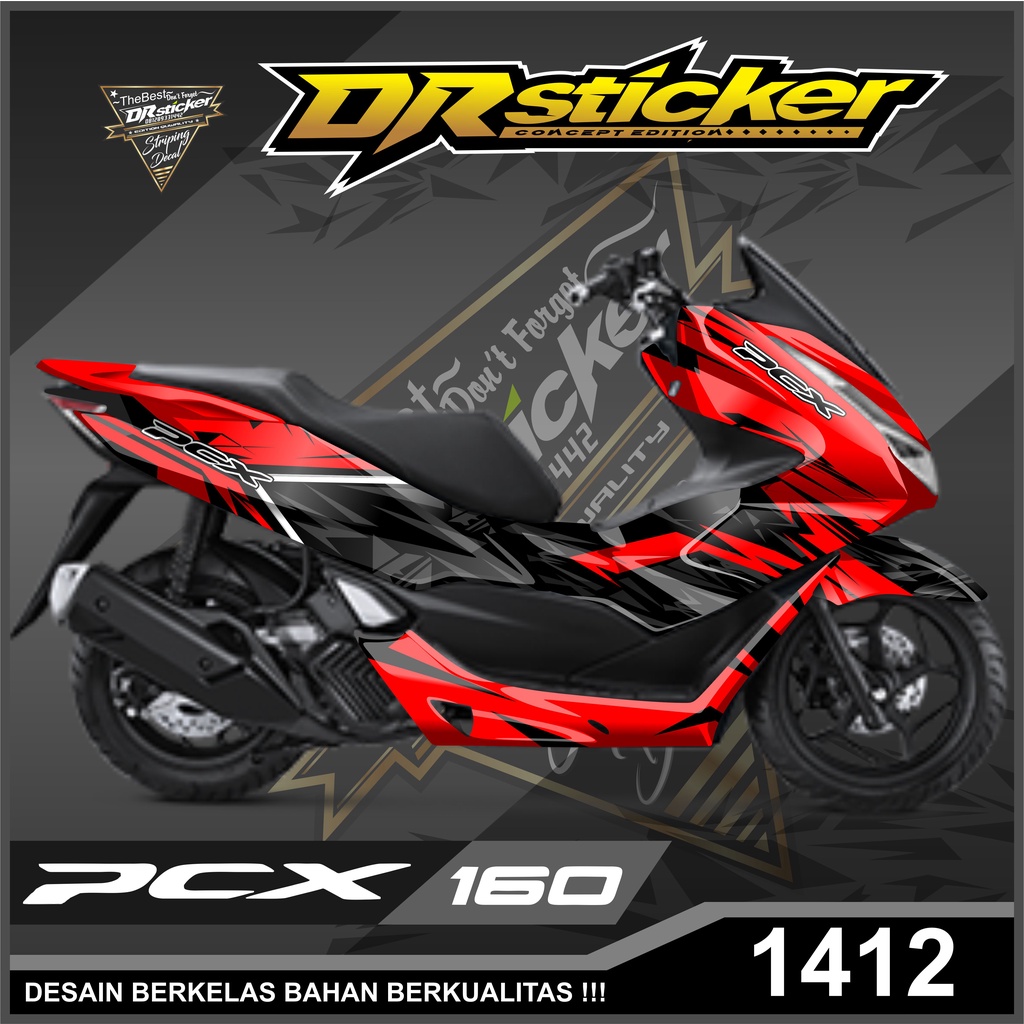 Dekal Sticker PCX 160 Full Body sticker Decal Custom Suka" PCX Desain Racing Stiker full body PCX 16