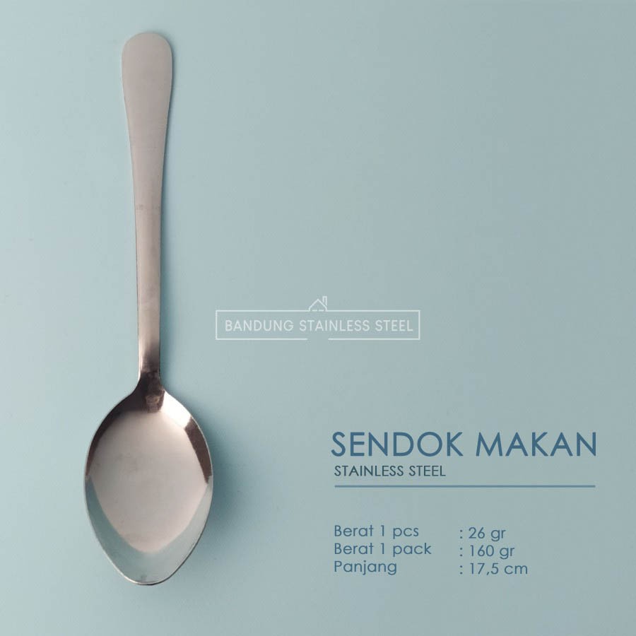 Sendok Garpu Makan Stainless, alat makan set murah 6pcs/pack