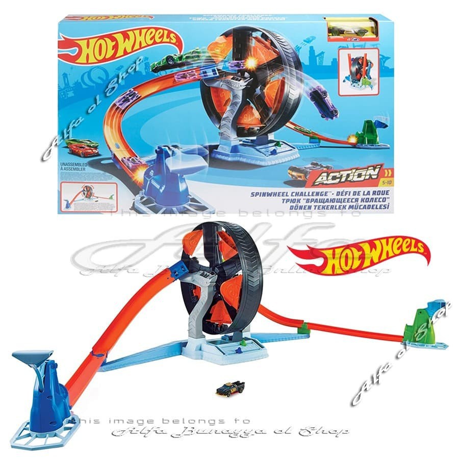 Hot Wheels Spinwheel Challenge - Hotwheels Spin Wheel Track Set Action