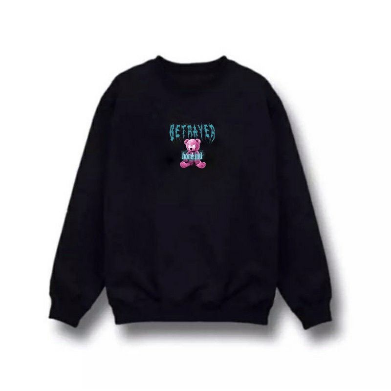 Sweater Crewneck Terbaru Bear Unisex Pria Wanita M-XL