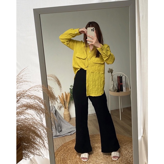 Jester Longshirt | Fashion Kemeja Basic Atasan Lengan Panjang | Blouse Wanita | Atasan Wanita | Oute