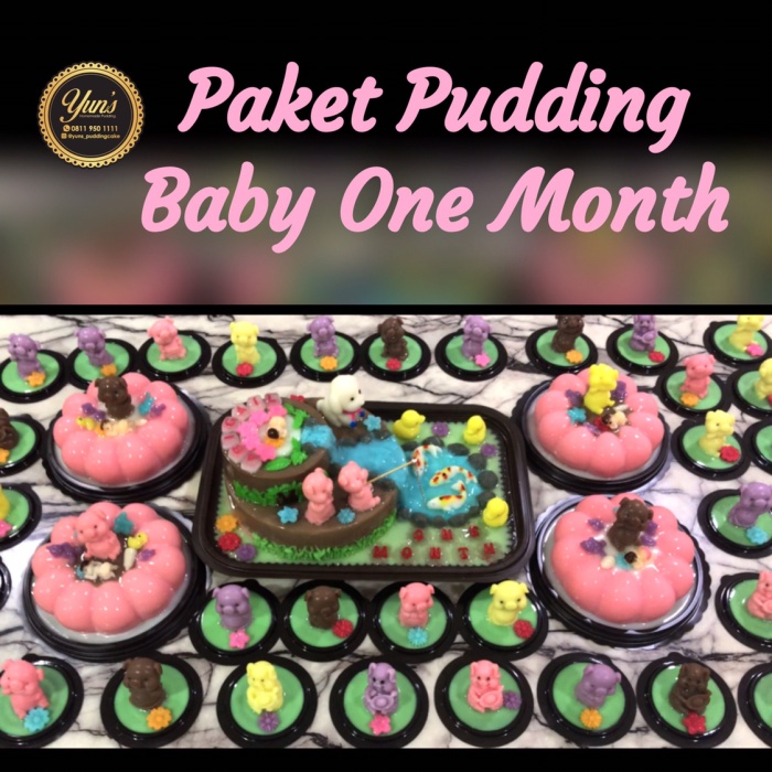 Paket Pudding 1 Month Baby / Souvenir Bayi 1 Bulan / Perlengkapan Bayi