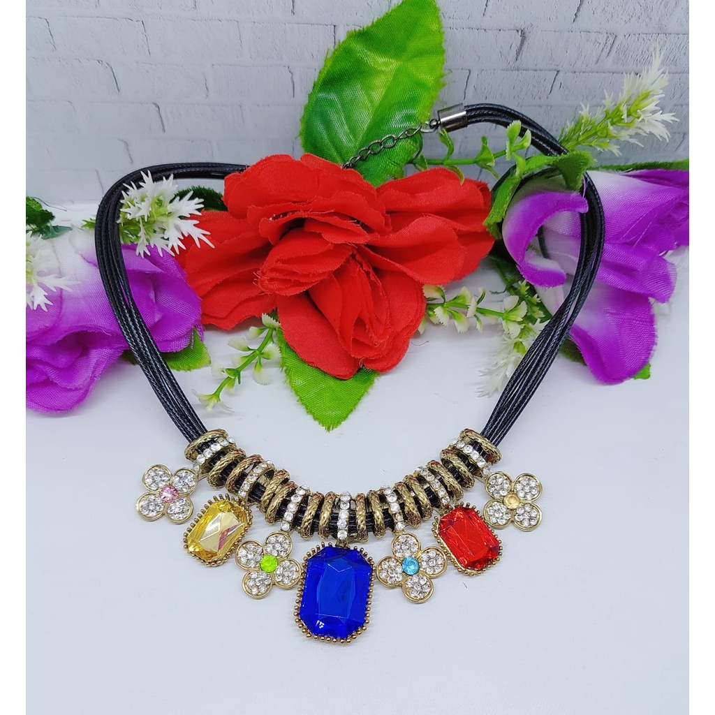 Aksesoris kalung fashion kalung elegan kalung hijab aksesoris cantik kalung daun elegan cantik A6-A9