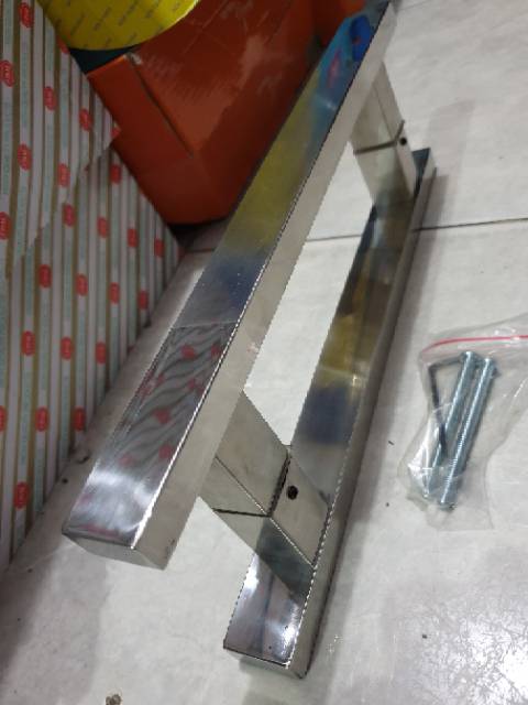 Handle pintu stainless baut tembus 33cm PROMO