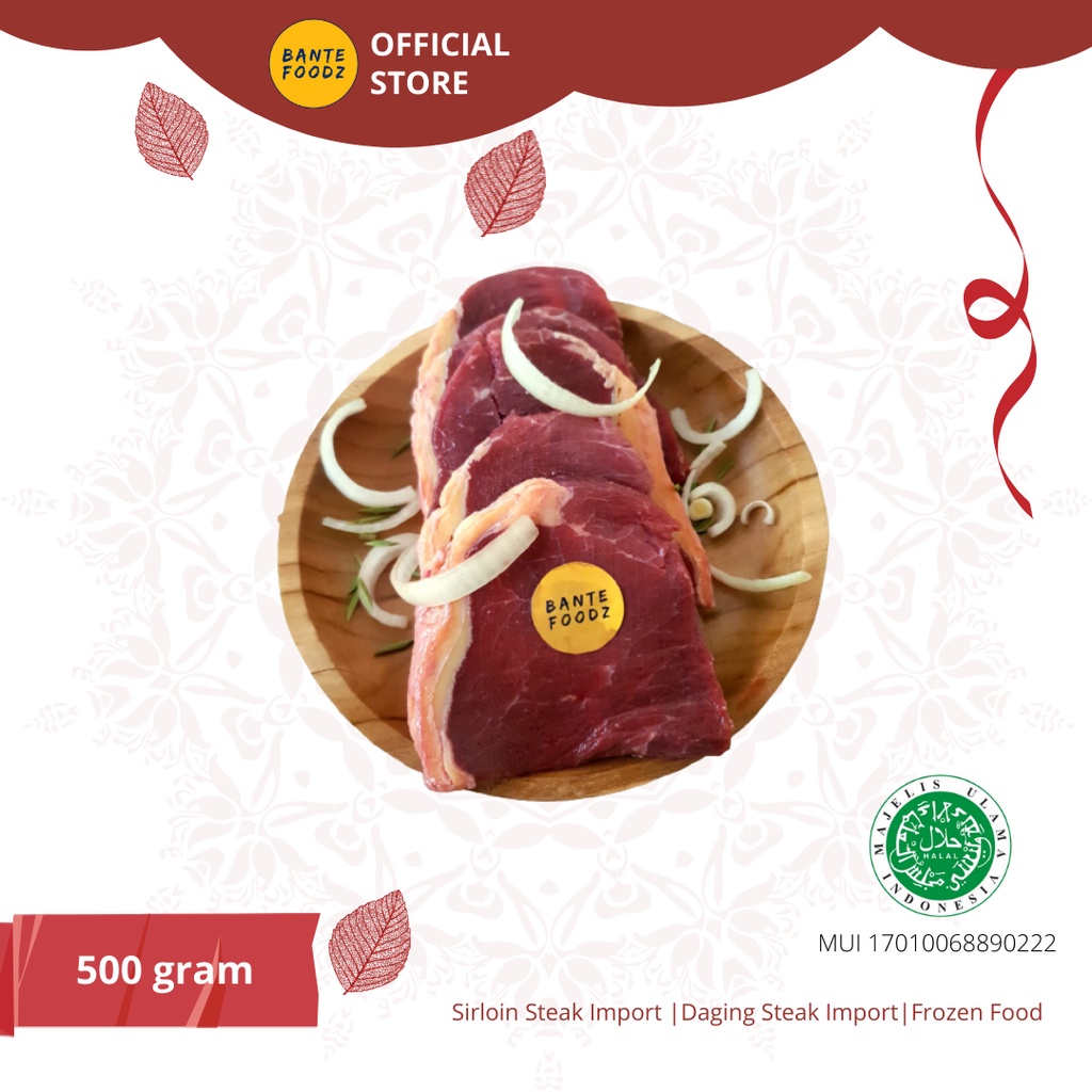 

Sirloin Steak Import / Daging Steak Import / Steak Import 500 gram