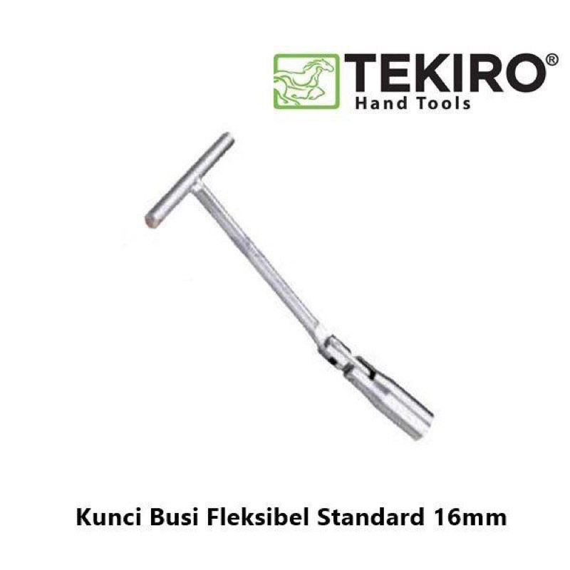 Kunci Busi Fleksibel 16 ~ 21 mm / Flexible Rubber Grip Spark Plug Wrench TEKIRO