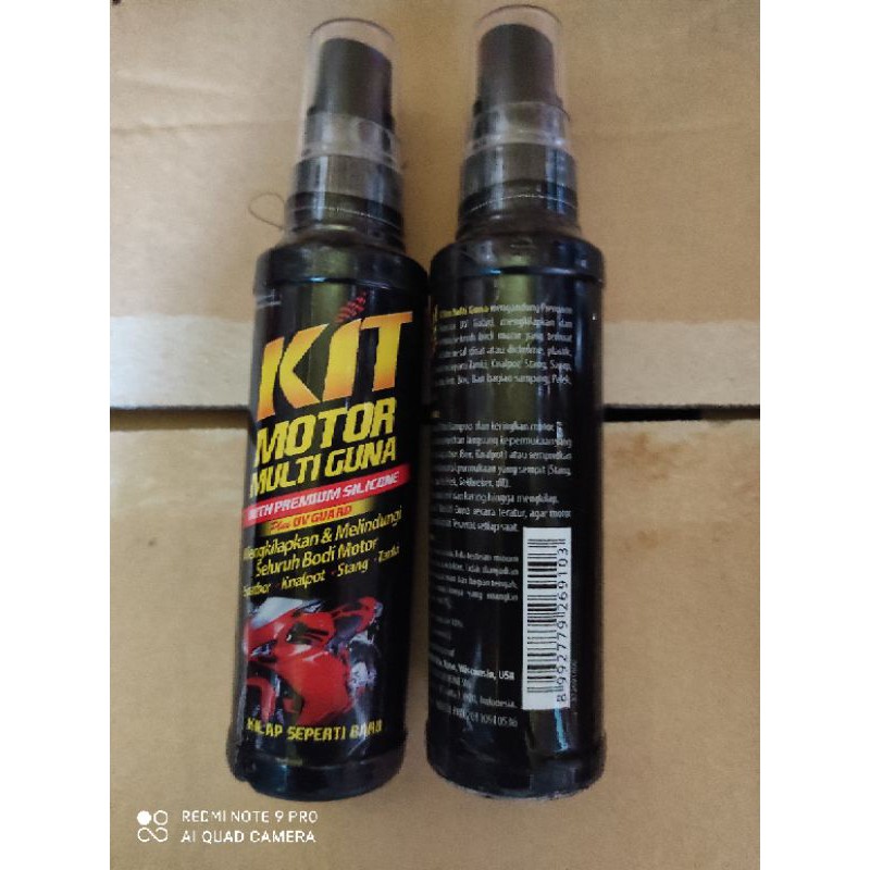 kit spray 100 ml multiguna pengkilap body motor mobil 100% original