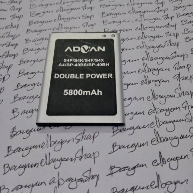 Batre batrai battrey ADVAN S4P /S4F /BP-40BS
S4X/A4/BP40BH original battray hp